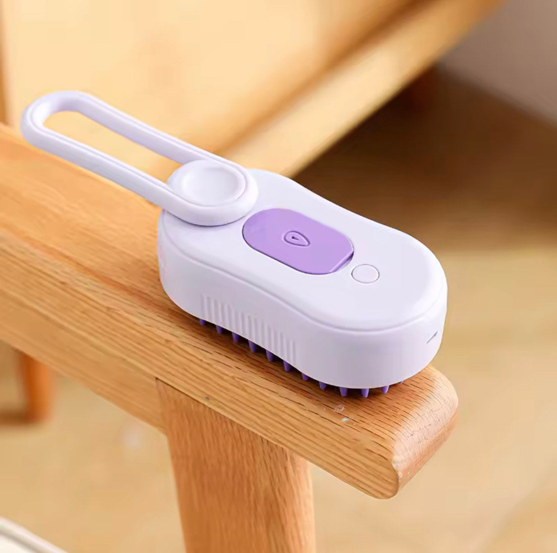 Brosse de Toilettage à Vapeur Rechargeable 3 en 1 pour Chat/Chien